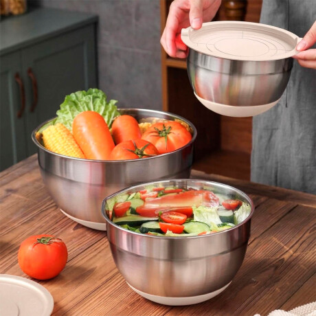 Set X16 Bowls Utensilios Cocina El Chingón Acero Inoxidable Set X16 Bowls Utensilios Cocina El Chingón Acero Inoxidable