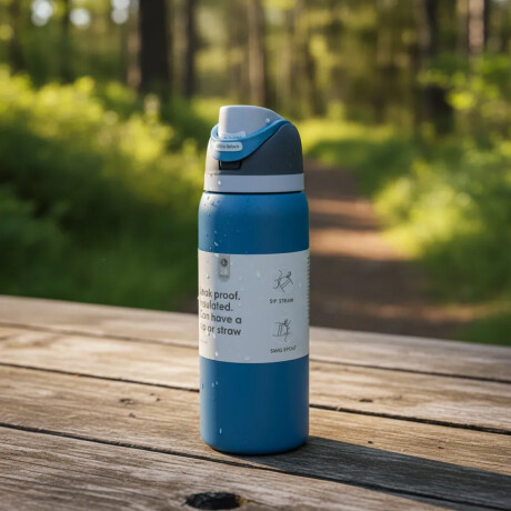 Botella térmica 950ml con asa Azul