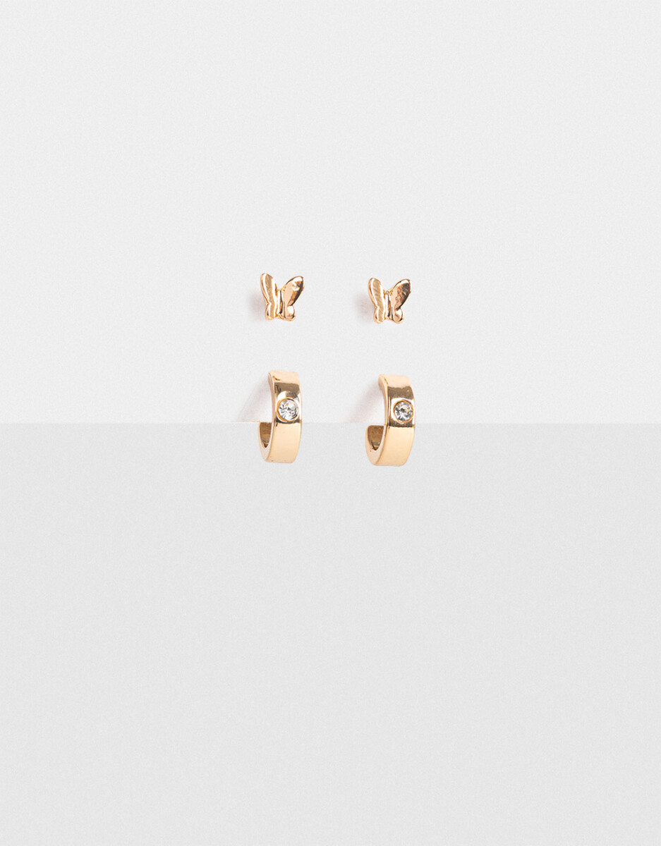 Aros Sets Bañado En Oro 