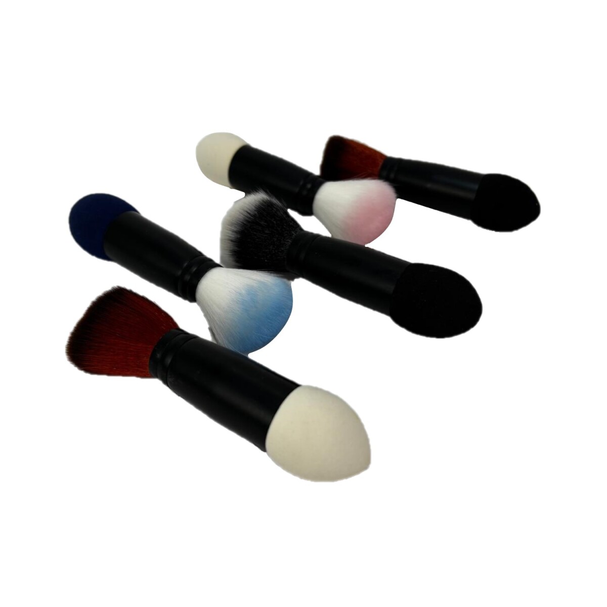 Brocha de maquillaje con esponja difuminadora - Brocha De Maquillaje Con Esponja Difuminadora 