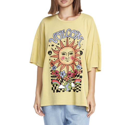 Remera Volcom My Guys Tee Amarillo