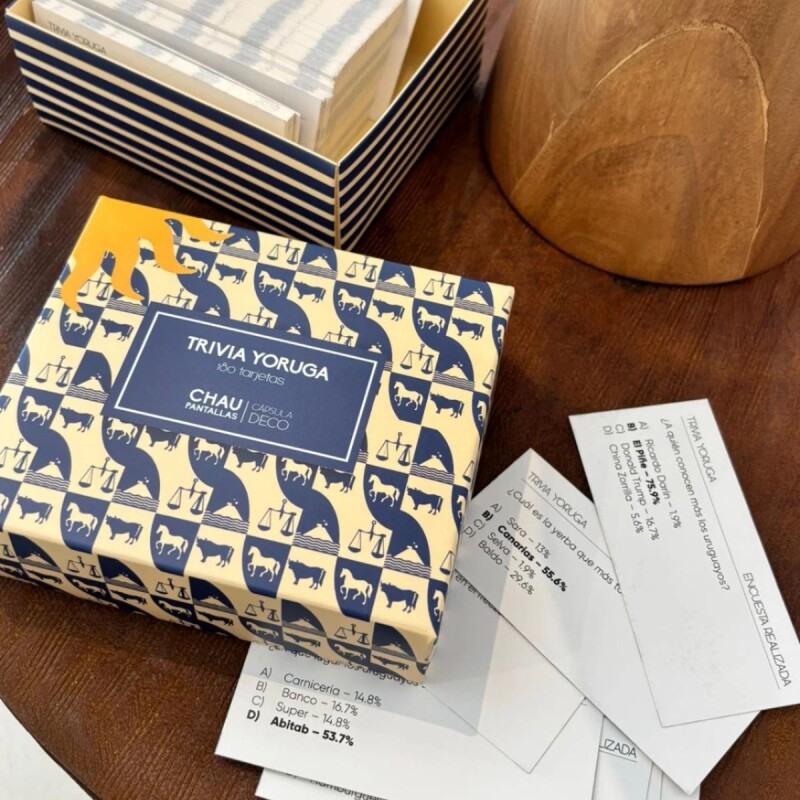 Juego de cartas edición Deco "Trivia Yoruga" +18 Juego de cartas edición Deco "Trivia Yoruga" +18