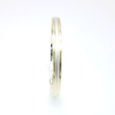 Esclava de plata 925 y double en oro 18 ktes. Esclava de plata 925 y double en oro 18 ktes.