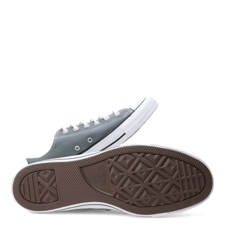 Championes Unisex Converse Ctas Ox Chuck Taylor All Star Gris - Blanco