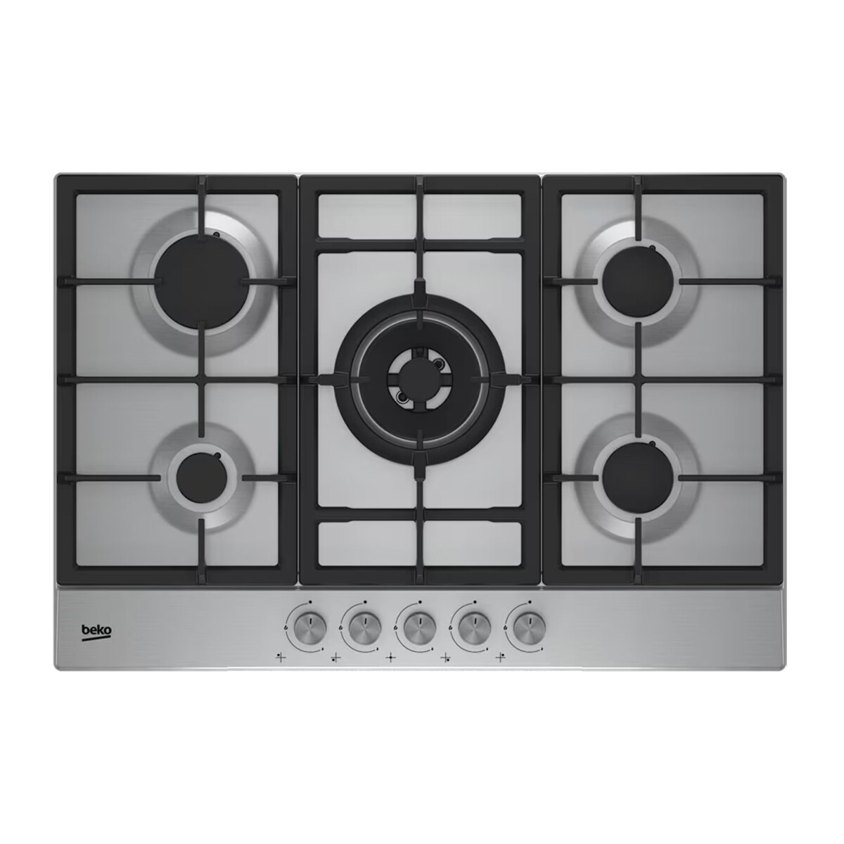 Anafe a gas 75cm 5 hornallas Beko HIAW 75225 SL - Acero inoxidable 