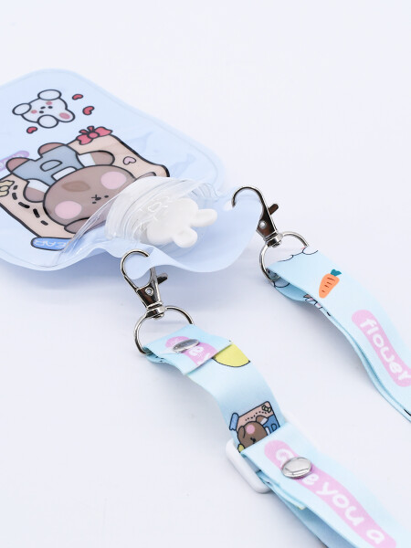 BOLSA DE AGUA CALIENTE MINI C/CORREA BLANCO