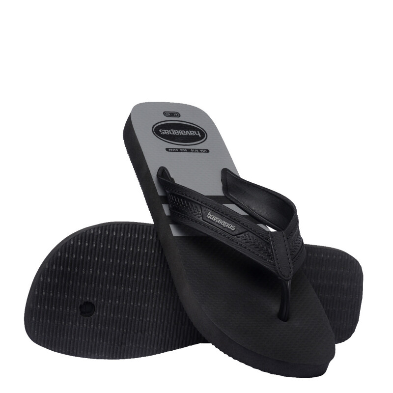 Sandalias Havaianas City Basic Masculino Negro - Gris