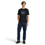Polo Mountain Graphic Manga Corta Hombre Black