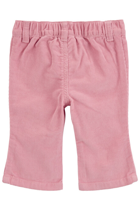 Pantalón de pana, rosado Sin color
