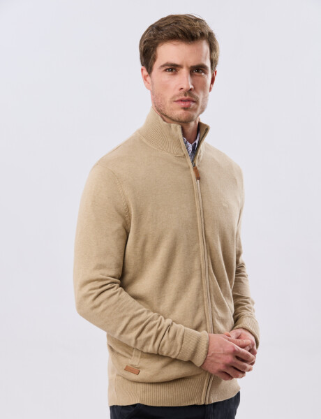 CAMPERA TEJIDA Beige
