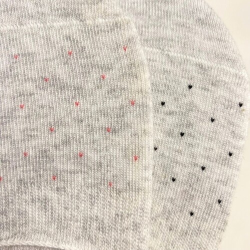 Soquete Invisible Pack x2 Corazones- Slowly Light Grey