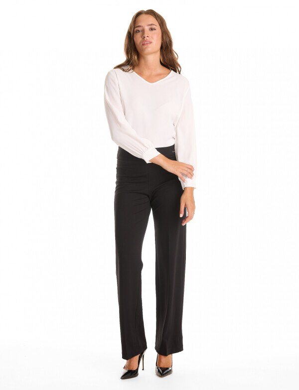 Pantalon Confort Pull On NEGRO