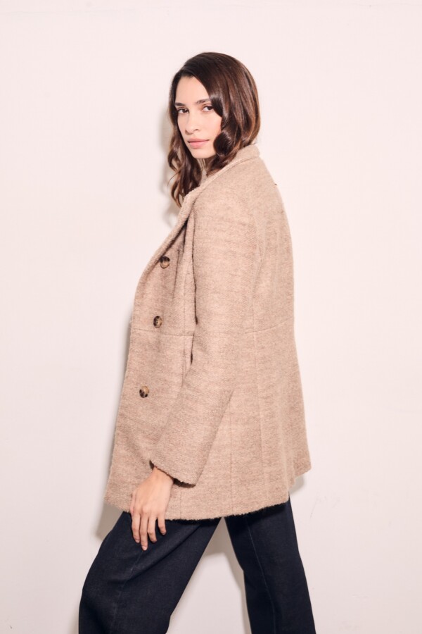 Tapado Boucle Lana Beige Melange