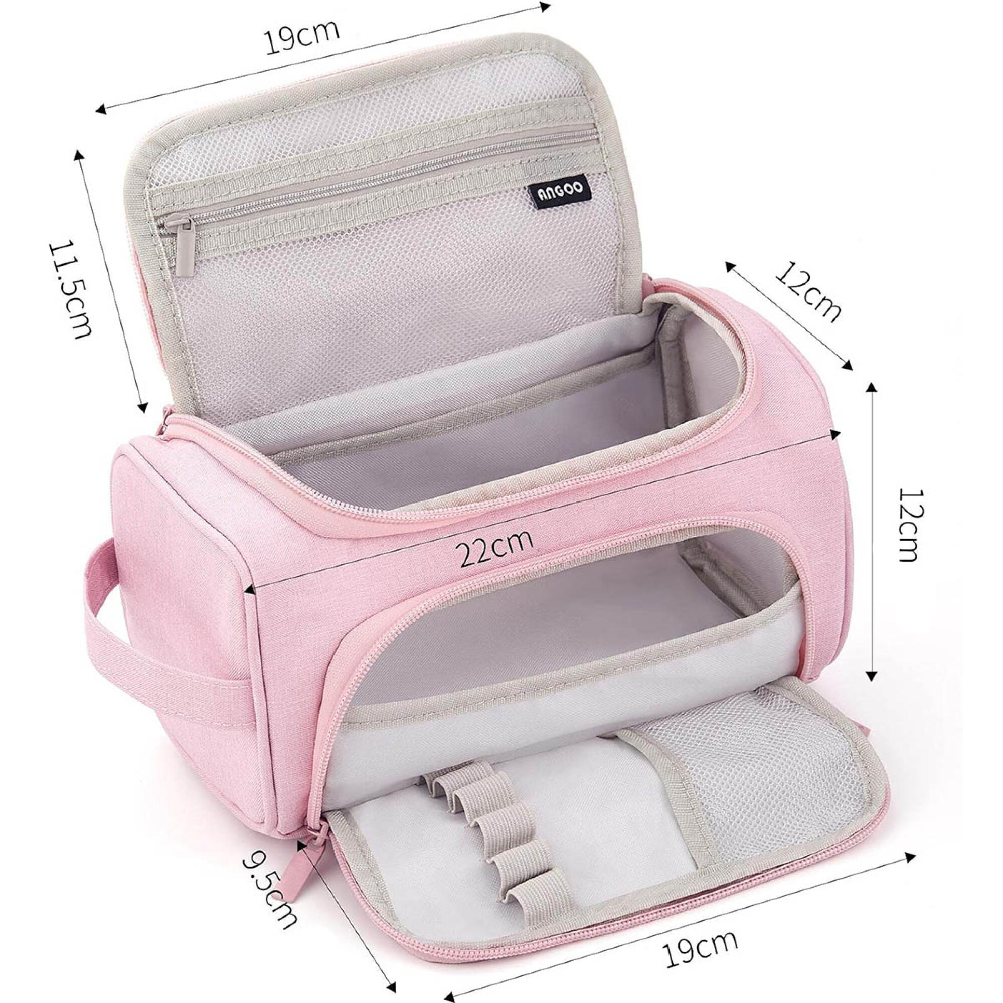 Cartuchera Escolar Liceal Grande 22x12cm Doble Cierre - Rosa — El Rey ...