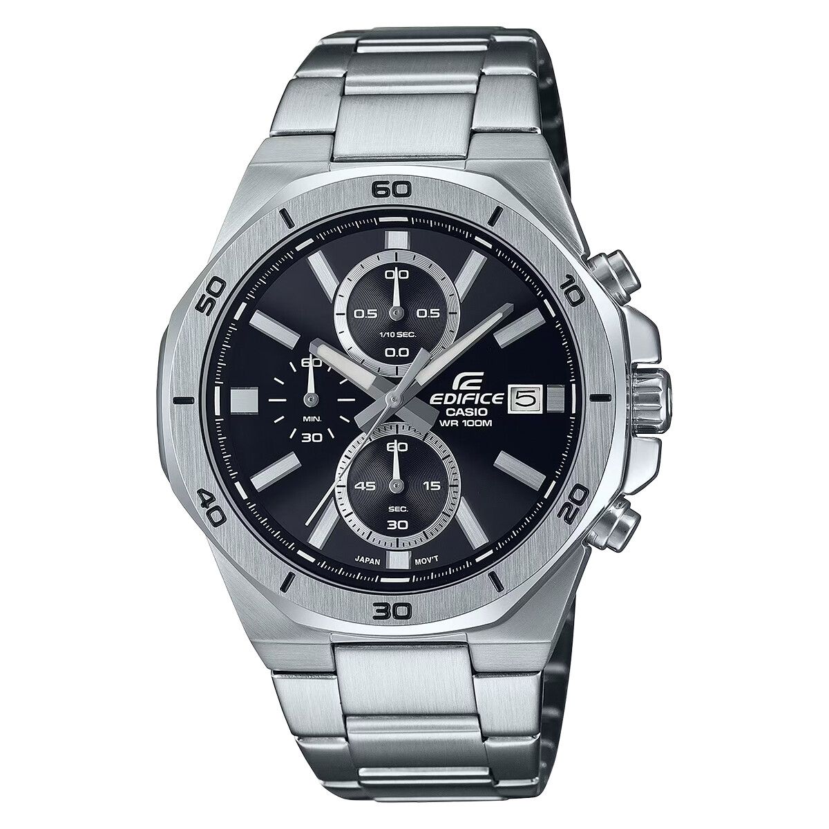 Reloj Edifice Casio en Acero Inoxidable Plateado 