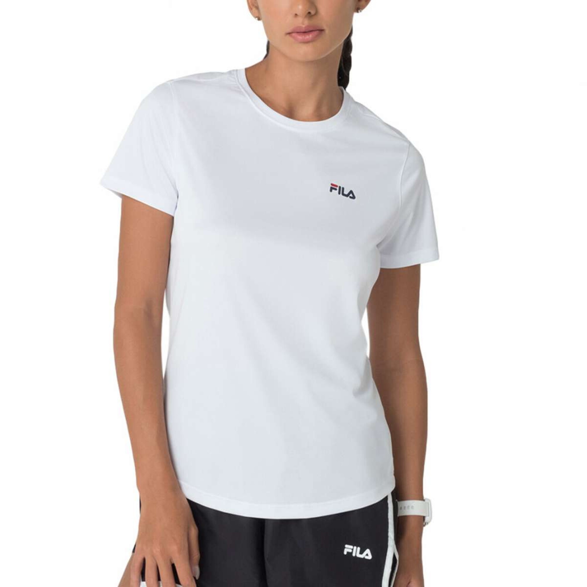 Fila Remera Femenina Basic Sports Polygin - Blanco-Marino — Tienda Soy ...