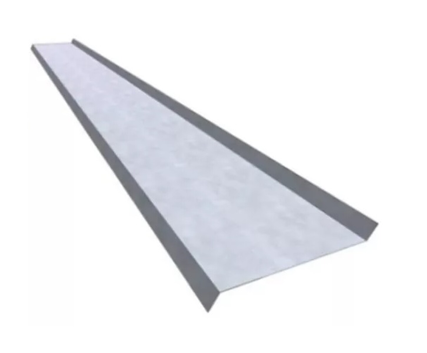 BABETA LATERAL GALVANIZADA CAL N°26 305X3000MM 0.41MM 