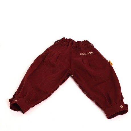 bombacha de niño pañalera Bordo