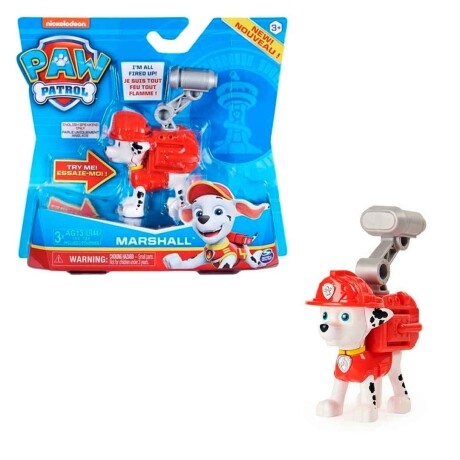 Figura Paw Patrol Marshall Patrulla Canina con mochila 001