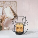 PORTA VELA VIDRIO C/SOPORTE METAL 14X14X17CM AMBAR PORTA VELA VIDRIO C/SOPORTE METAL 14X14X17CM AMBAR