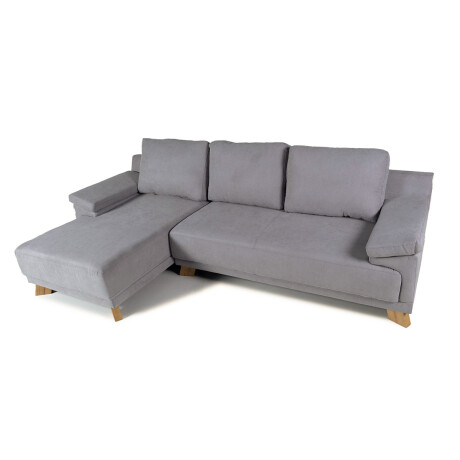 Rinconera Adalia - Tela Microfibra - Chaise izquierdo 12074 (Gris)