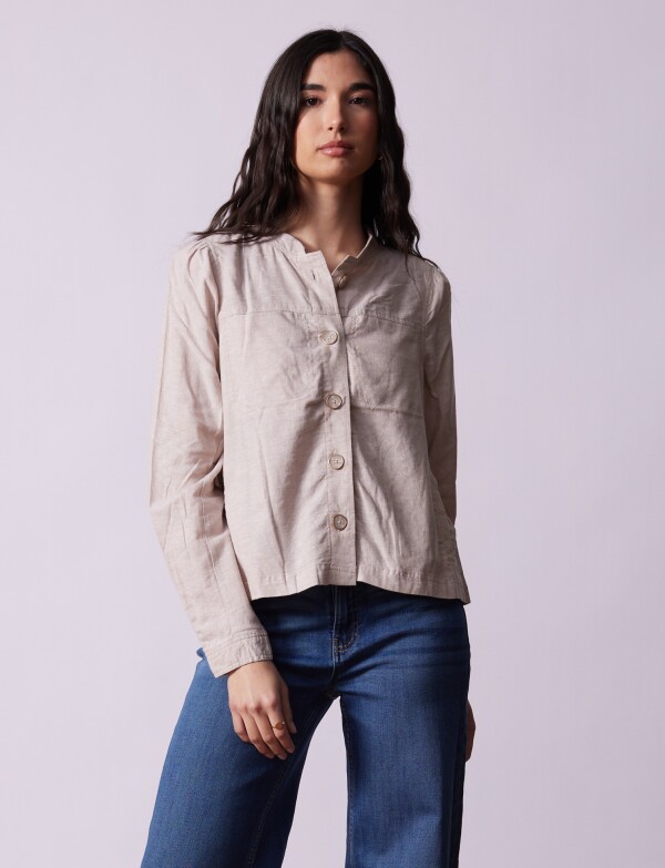 Chaqueta Lino BEIGE