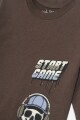 Remera start game GRIS OSCURO