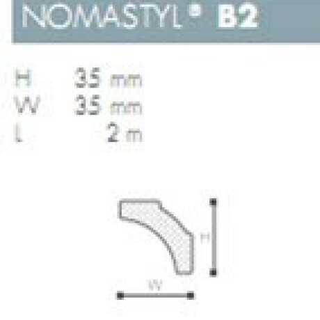MOLDURA POLIESTIRENO NOMASTYL- B2 - 2 mts - N/A