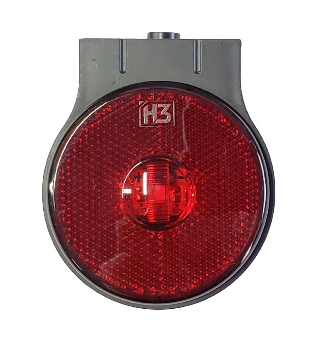 FAROL - LATERAL REDONDO 65MM C/SOPORTE ROJO 12-24V FICHA H3 COMPONENTES 
