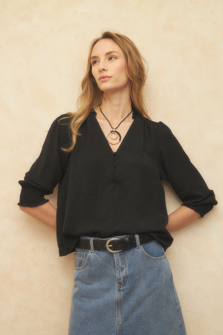 BLUSA MONTOYA Negro