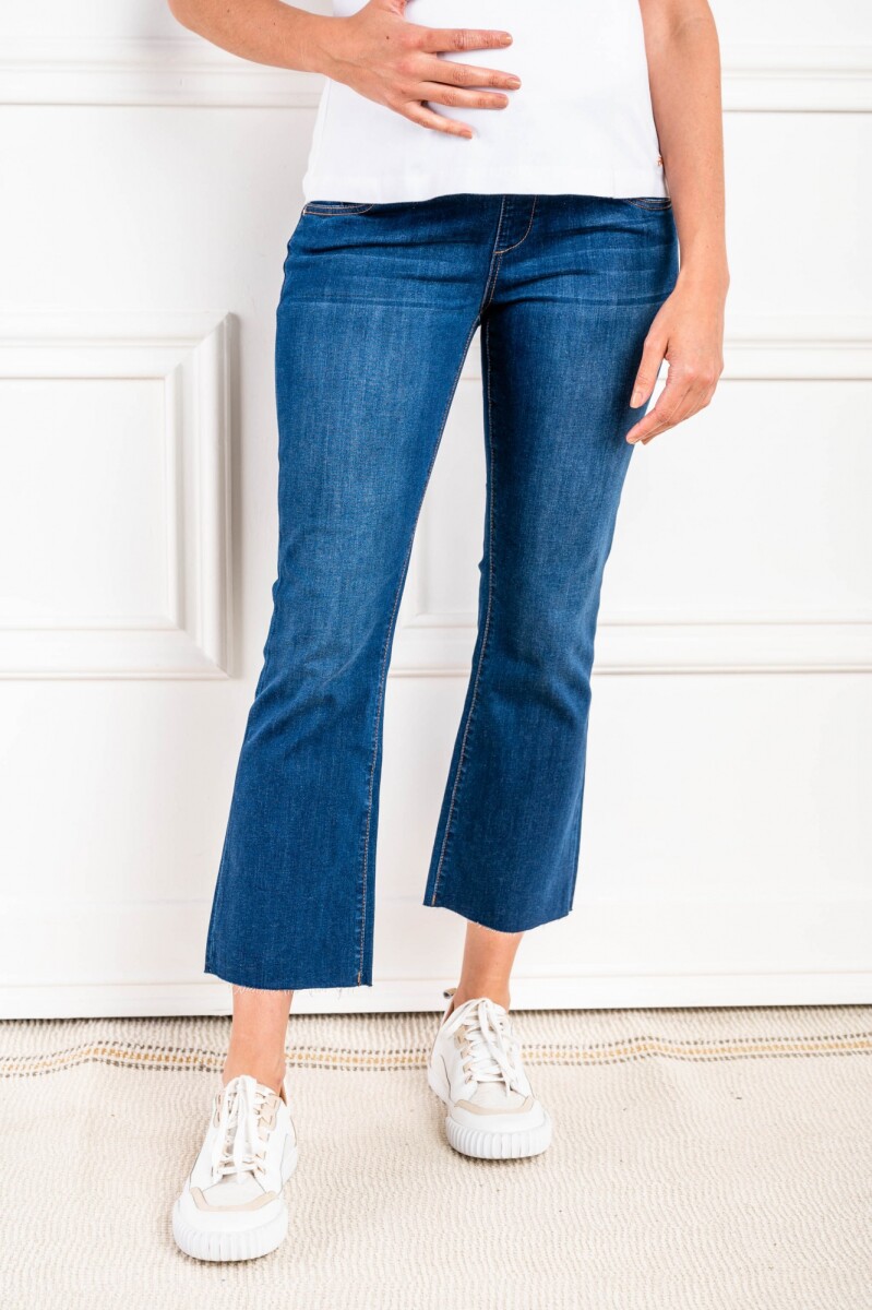 Jean Crop Flare Lemon Mamá - Jean 