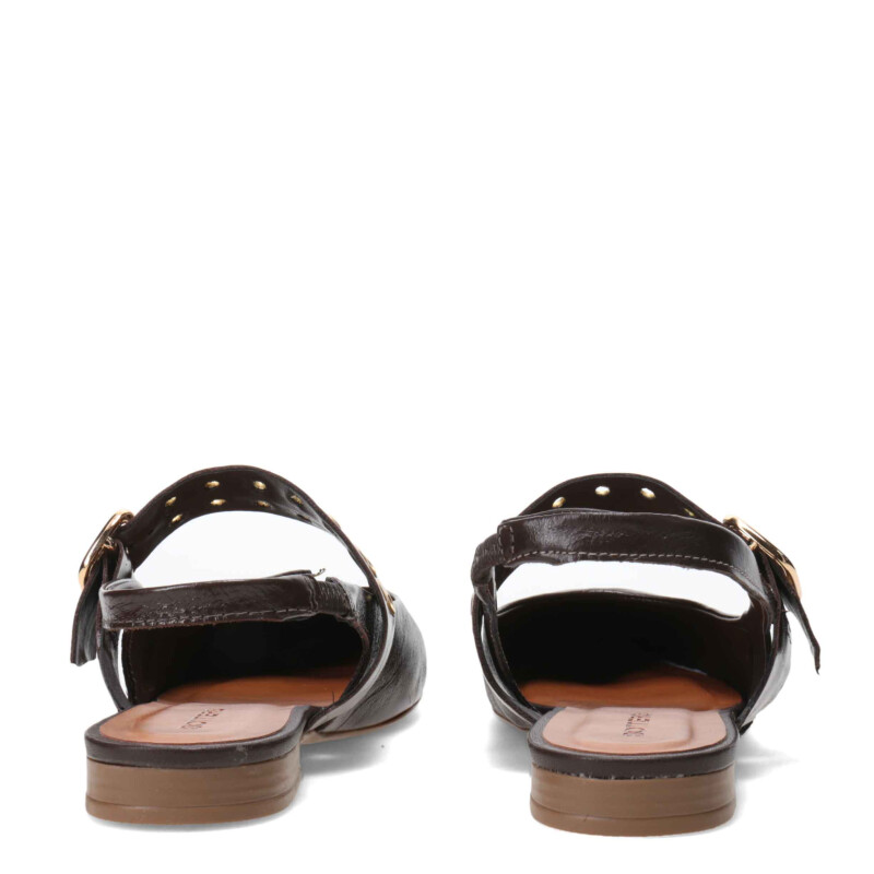 Zapato de Mujer Bottero con pulsera y hebilla Marrón