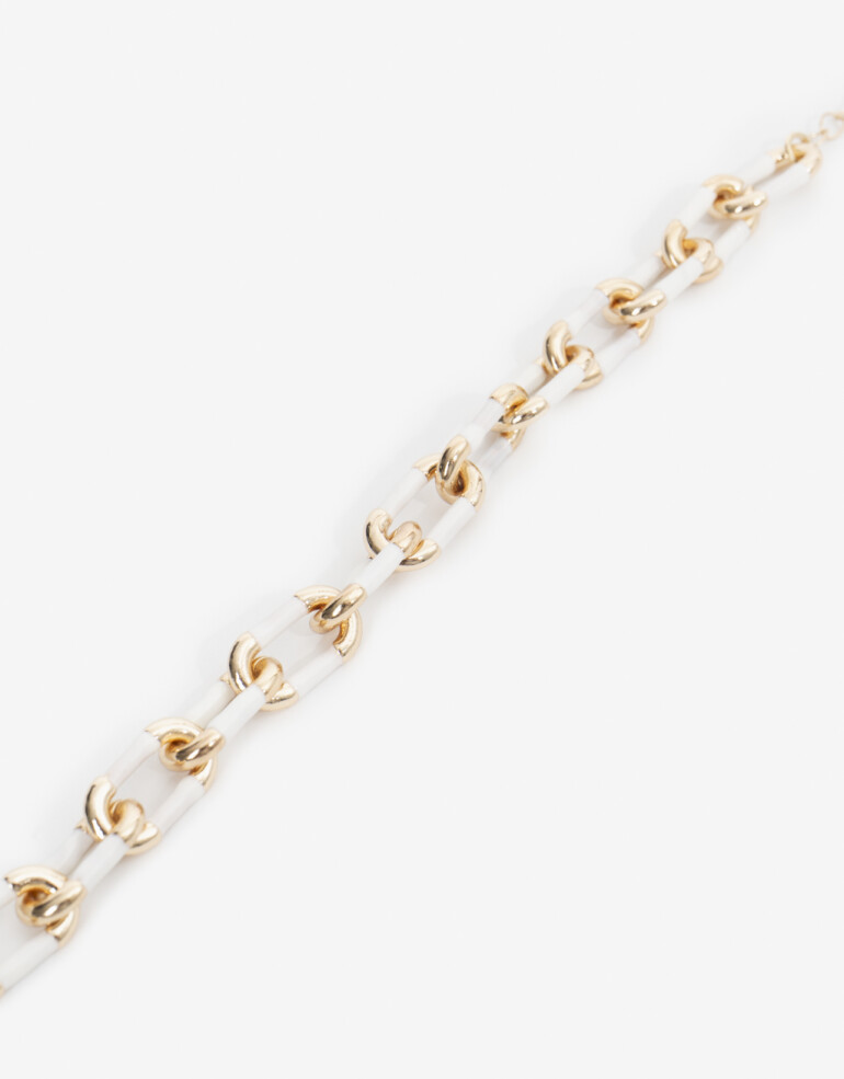 Pulseras Flexibles Color Pulsera Flexible Metal Esmaltado - Dorado
