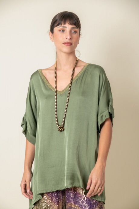 BLUSA CAMELIA Verde seco