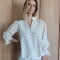 Blusa Copenhague Polka Dot Mostaza