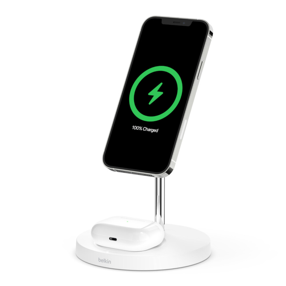 Boost charger pro wireless charger 2-in-1 with magsafe belkin - Blanco 