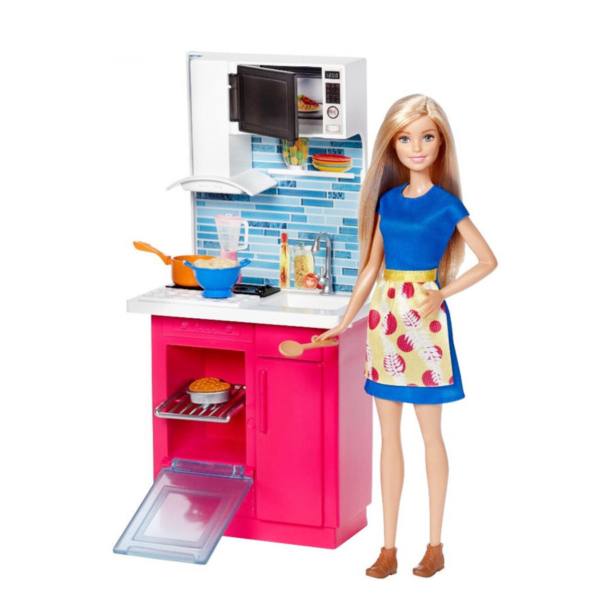 Barbie Con Muebles De Cocina 