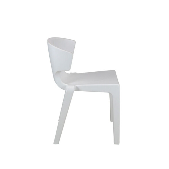 Silla apilable blanca "MARYLIN" TD0560