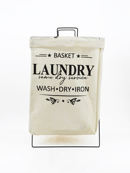 ORGANIZADOR ROPA SUCIA BEIGE