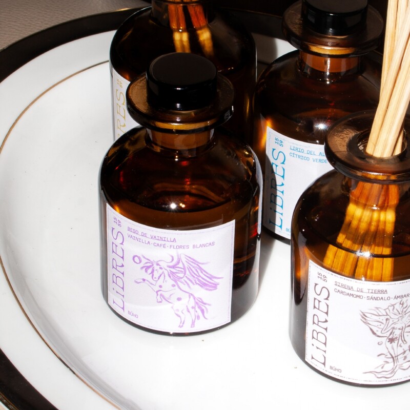 Difusor aromatizador de ambientes 200ml Beso de Vainilla