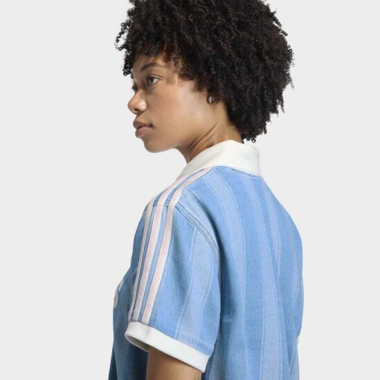 Remera Adidas Tejido Denim Azul