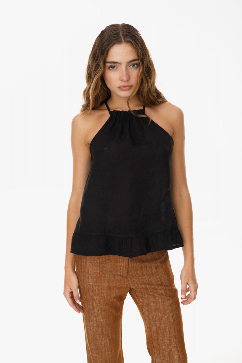 Musculosa Halter - Negro 