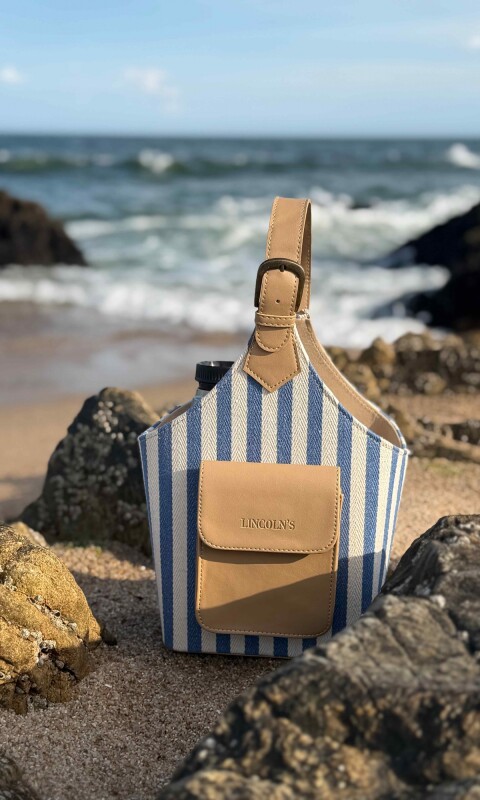 POSATERMO Y MATE TANZANIA TELAR RAYAS AZUL