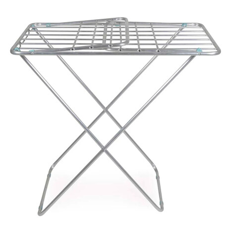 Tender Slim Plegable Alas Extensible 10.9M Ropa Aluminio Mor Plateado