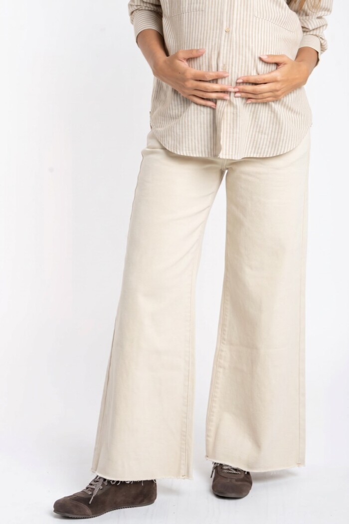 Jean Lemon Mama Flare Wide Leg Nacar