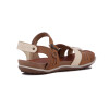 Sandalia Country Mujer Tiras Cruzadas Con Pulsera Ambar-nuez