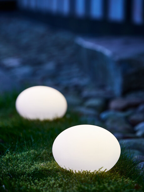 Lámpara solar HAVESANGER Ø25xH17cm blanco Lámpara solar HAVESANGER Ø25xH17cm blanco