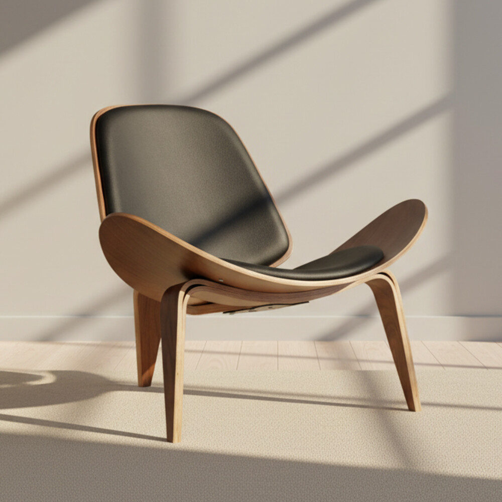 BUTACA NATURAL/BEIGE MADERA SHELL