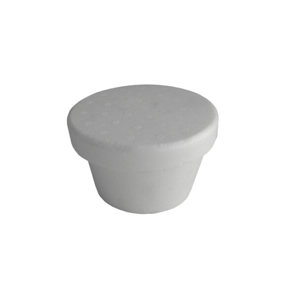 ENVASE ESPUMA CONICO 1/2 LT-13X9 CM. BLANCO