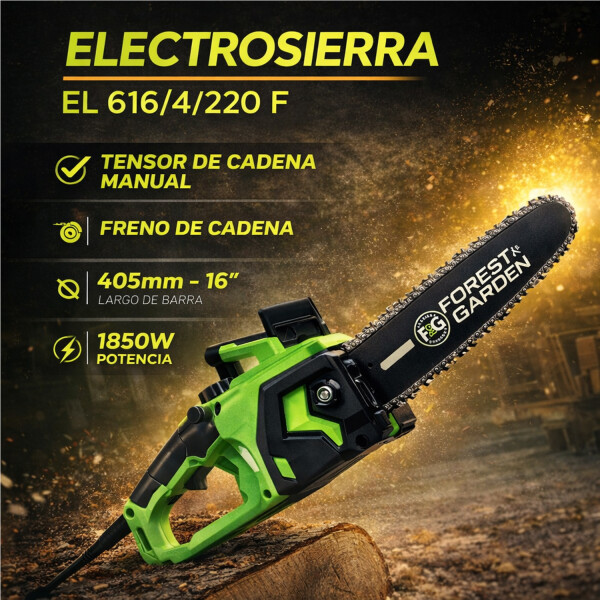 Motosierra Electrosierra Forest & Garden De 16" El616/4/220f MOTOSIERRA ELECTRICA 16 FOREST EL616/4/2